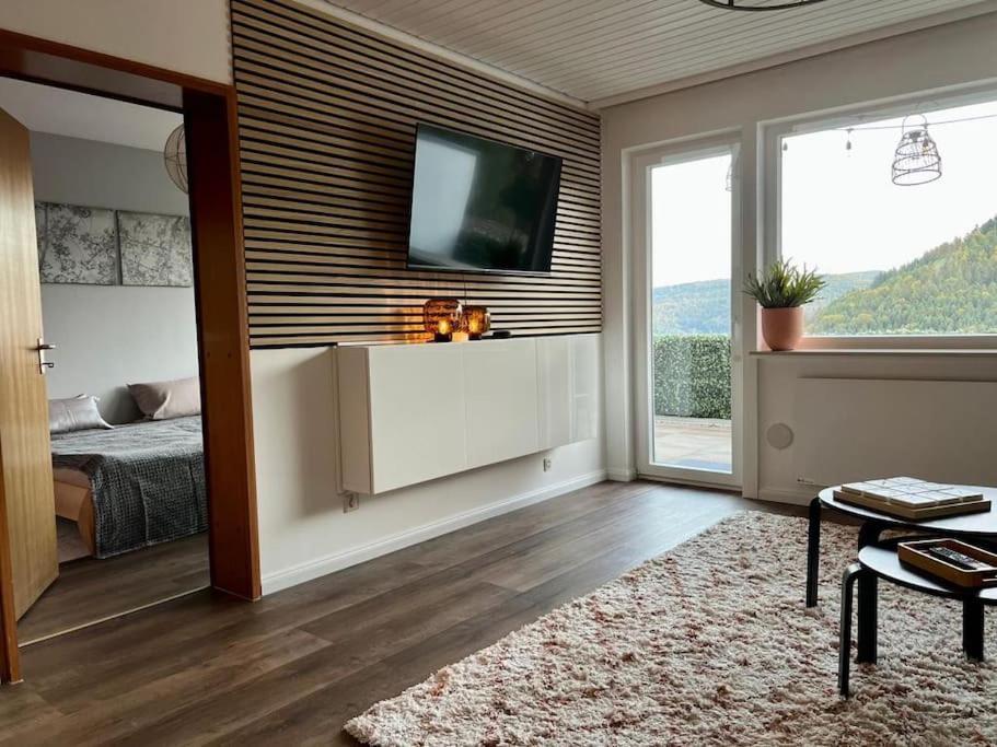 Wohnen Im Schwarzwald Mit Panoramablick Apartment Bad Herrenalb Exterior photo